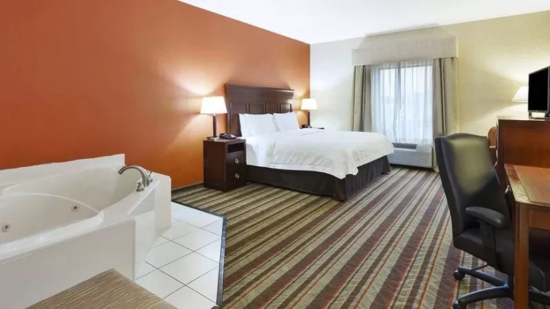 Hampton Inn Detroit Southgate jacuzzi suite most affordable