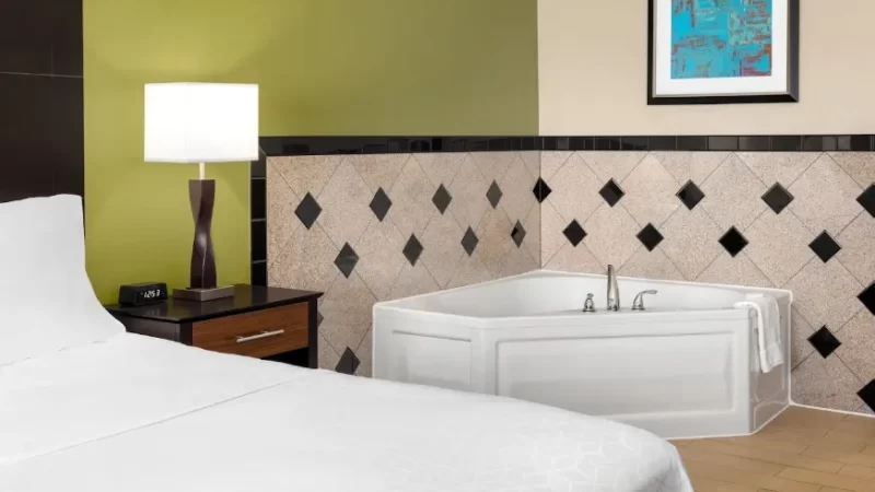 Holiday Inn Express Hotel Suites Edmond Oklahoma jacuzzi suite best in Edmond