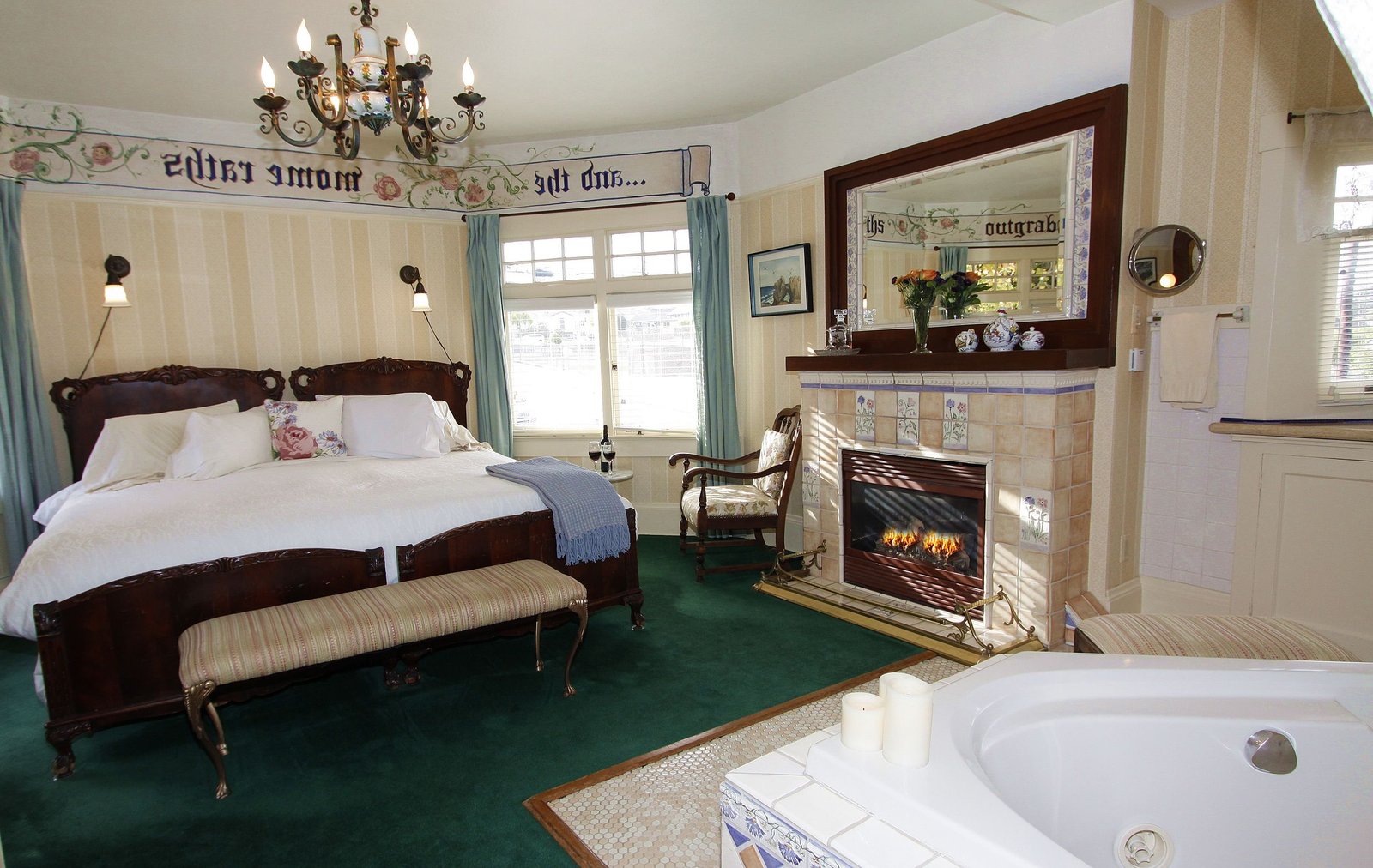 Jabberwock Inn jacuzzi suite best near cannery row